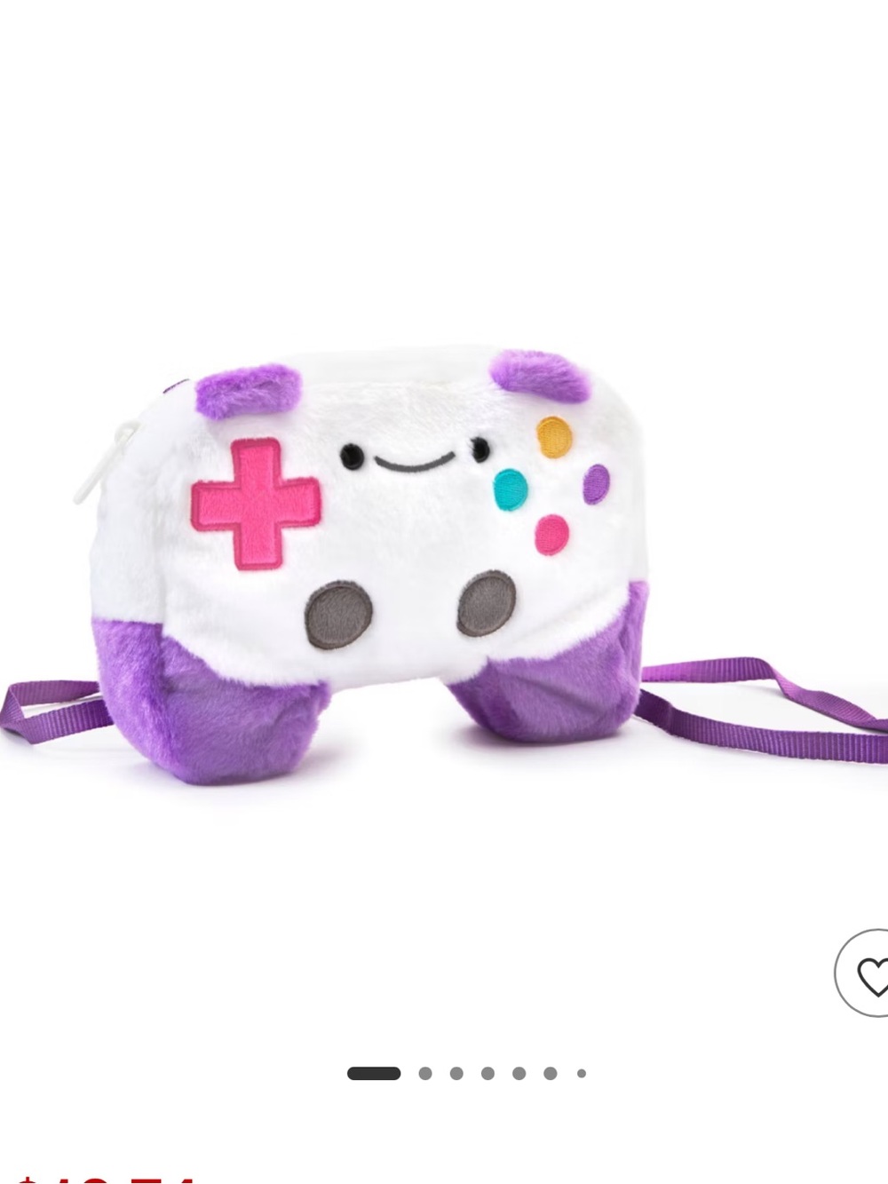 FAO SCHWARZ Cliqs Plush Video Game Controller Novelty Unique Purse Bag BRAND NEW